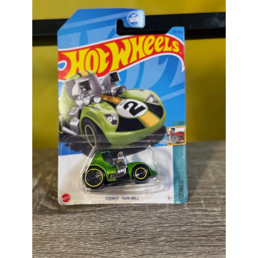 Hot Wheels Tooned Twin Mill Metallic Green 170/250 HKH14-N9C0K New